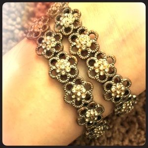 Two Flower Bracelets